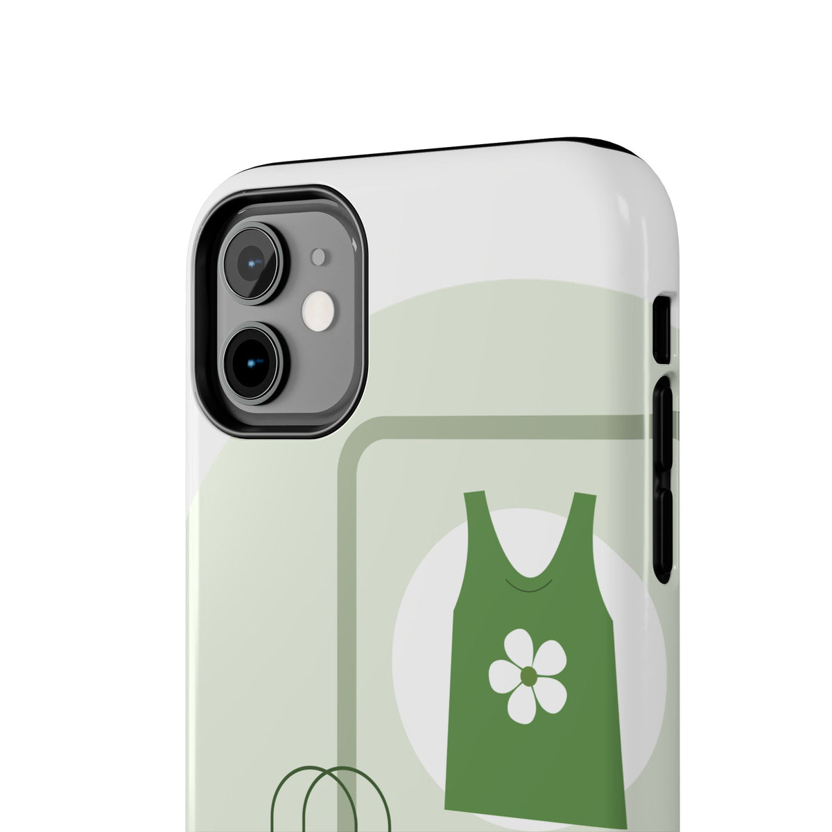 Green Shopping Icons Tough Phone Case — Eco Chic Protective Phone Cover
