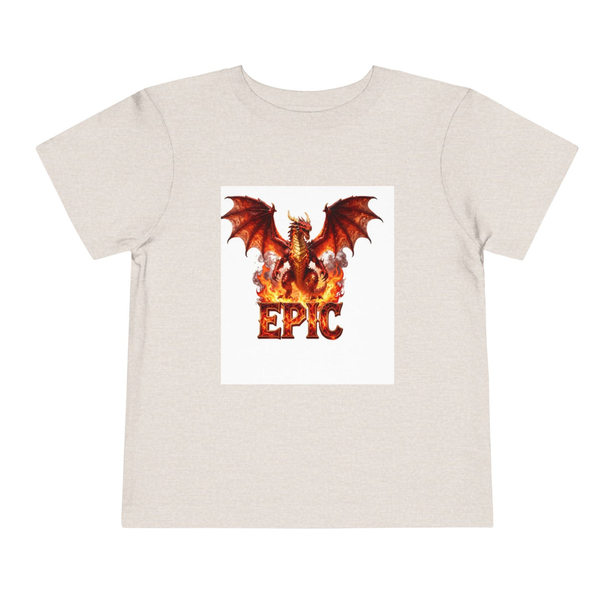 Epic Dragon Toddler Tee — Fiery Dragon Graphic Kids T-Shirt