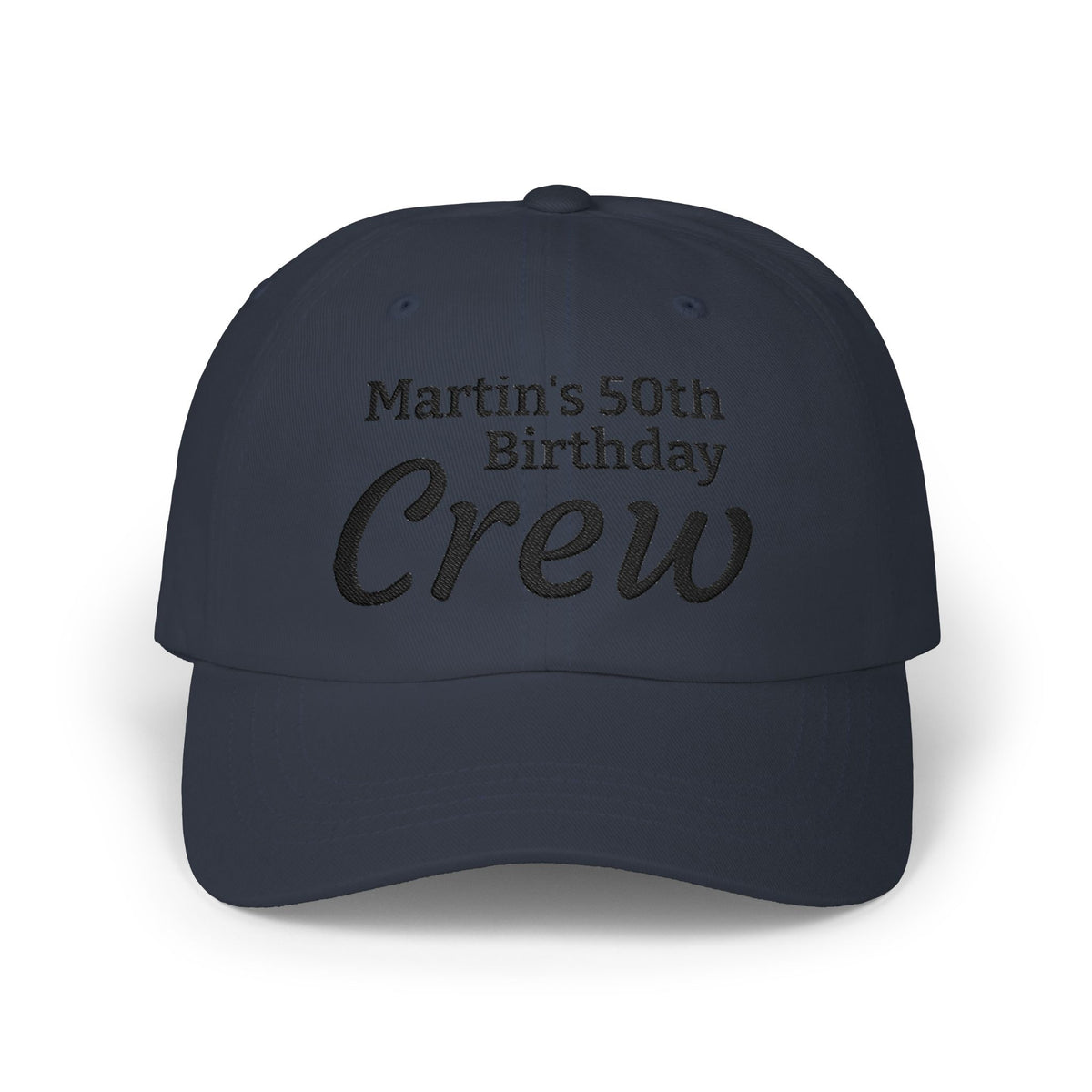 Gorra Dad Cap Crew Cumpleaños 50 — Personalizada Bordada