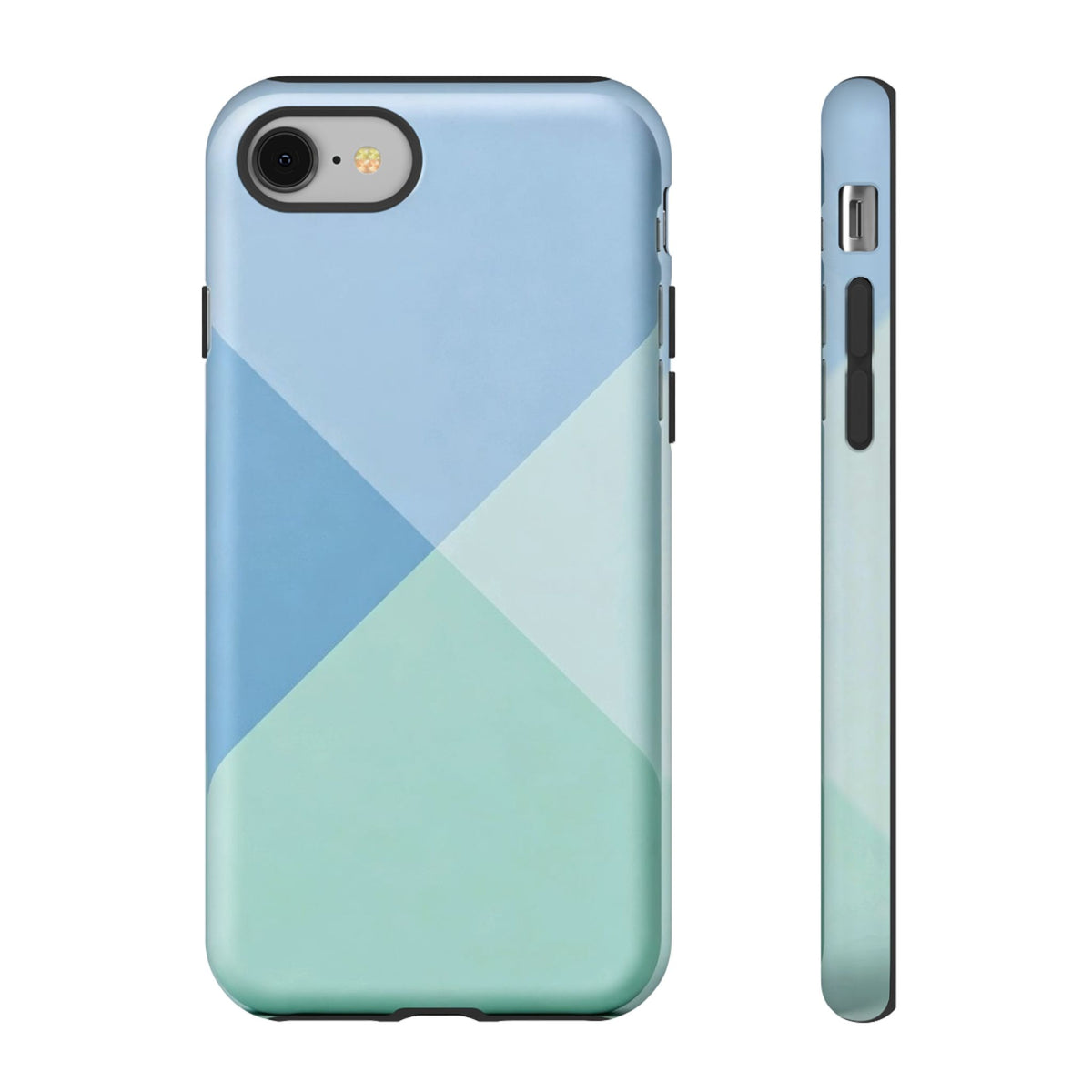 Geometric Mint & Sky Tough Phone Case