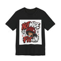 Not Made to Fit In Graphic Tee — Edgy Streetwear Shirt with Red Beanie Character