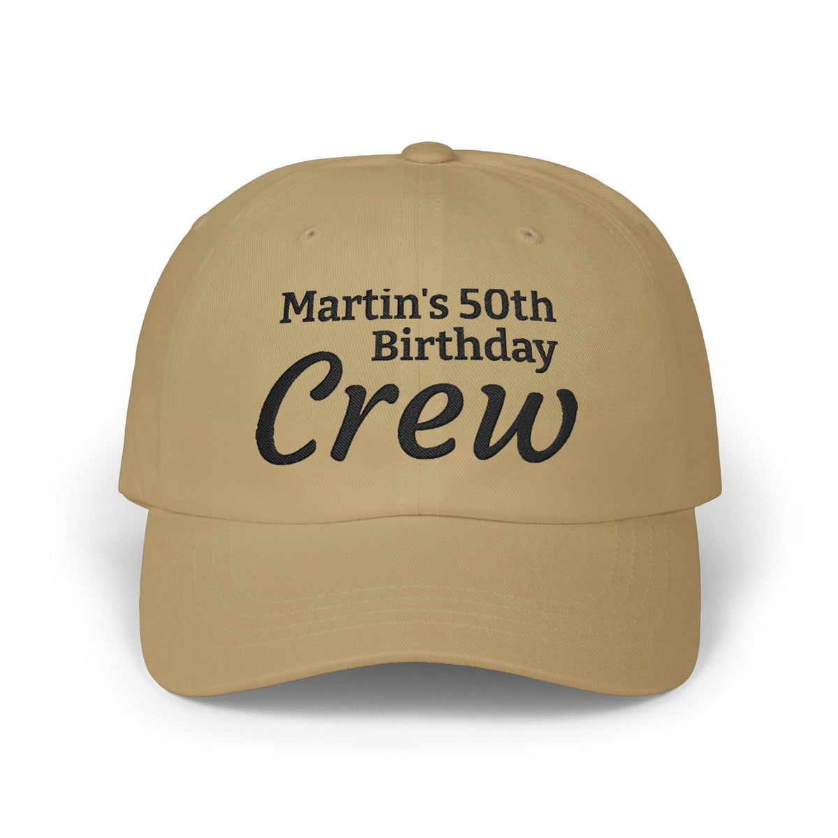 Gorra Dad Cap Crew Cumpleaños 50 — Personalizada Bordada
