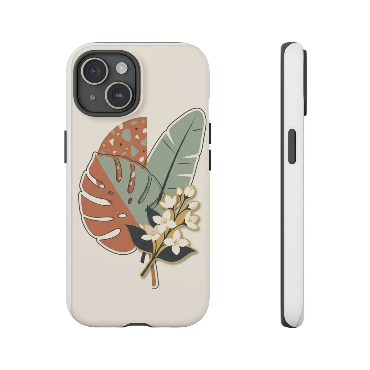 Tropical Leaves Phone Case — Floral Monstera Protective Cover