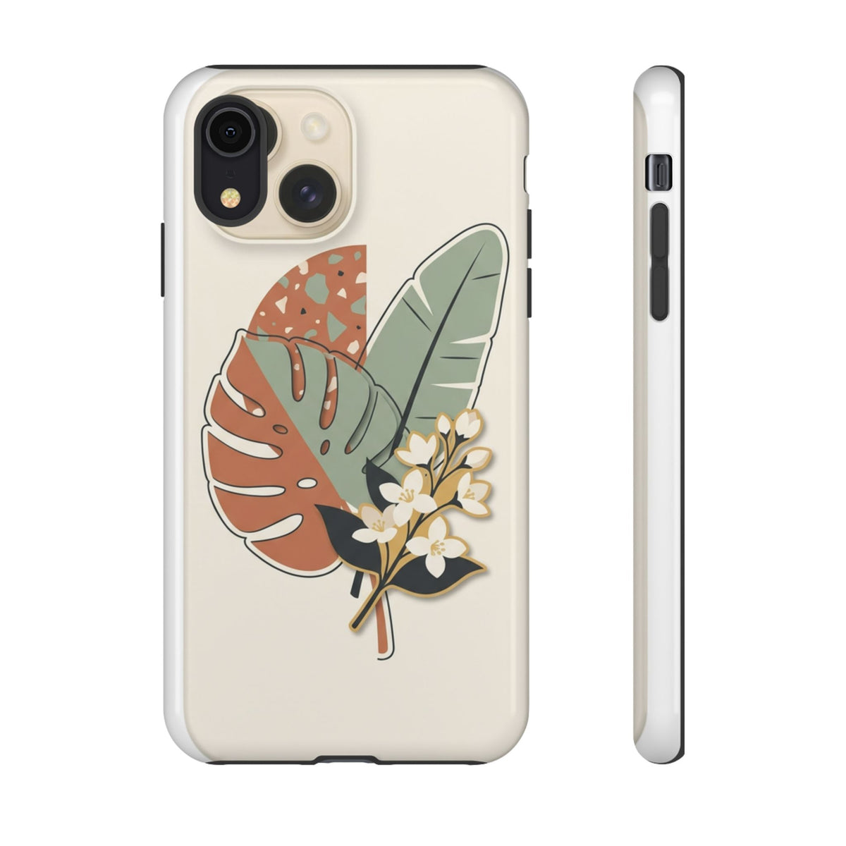 Tropical Leaves Phone Case — Floral Monstera Protective Cover
