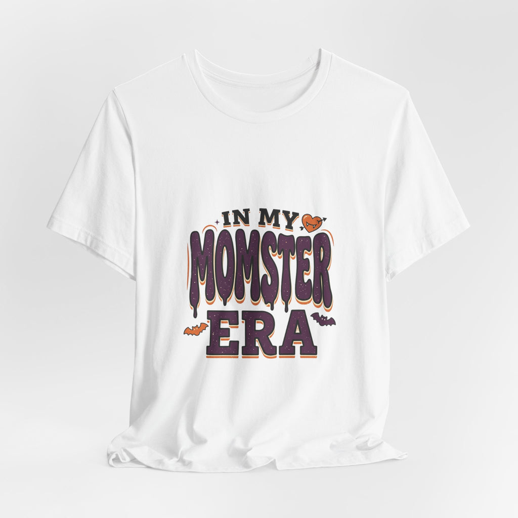 In My Momster Era T-Shirt | Halloween momster tee, spooky purple orange design