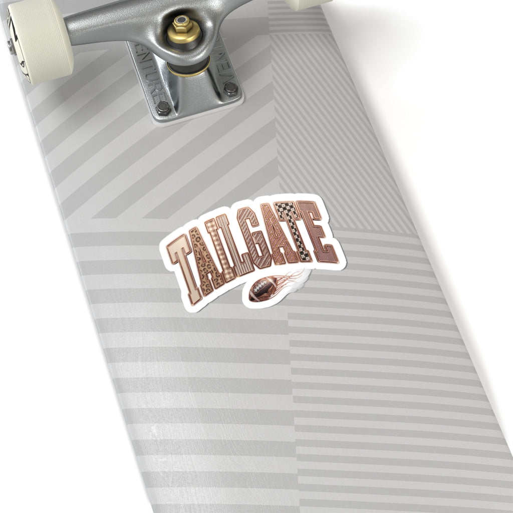 Tailgate Football Sticker | Kiss-Cut, Game Day Decal