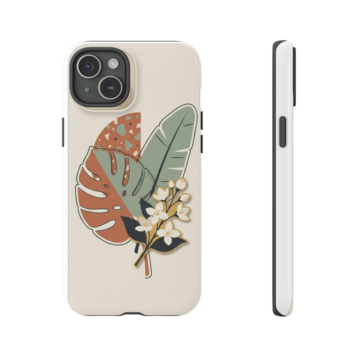 Tropical Leaves Phone Case — Floral Monstera Protective Cover