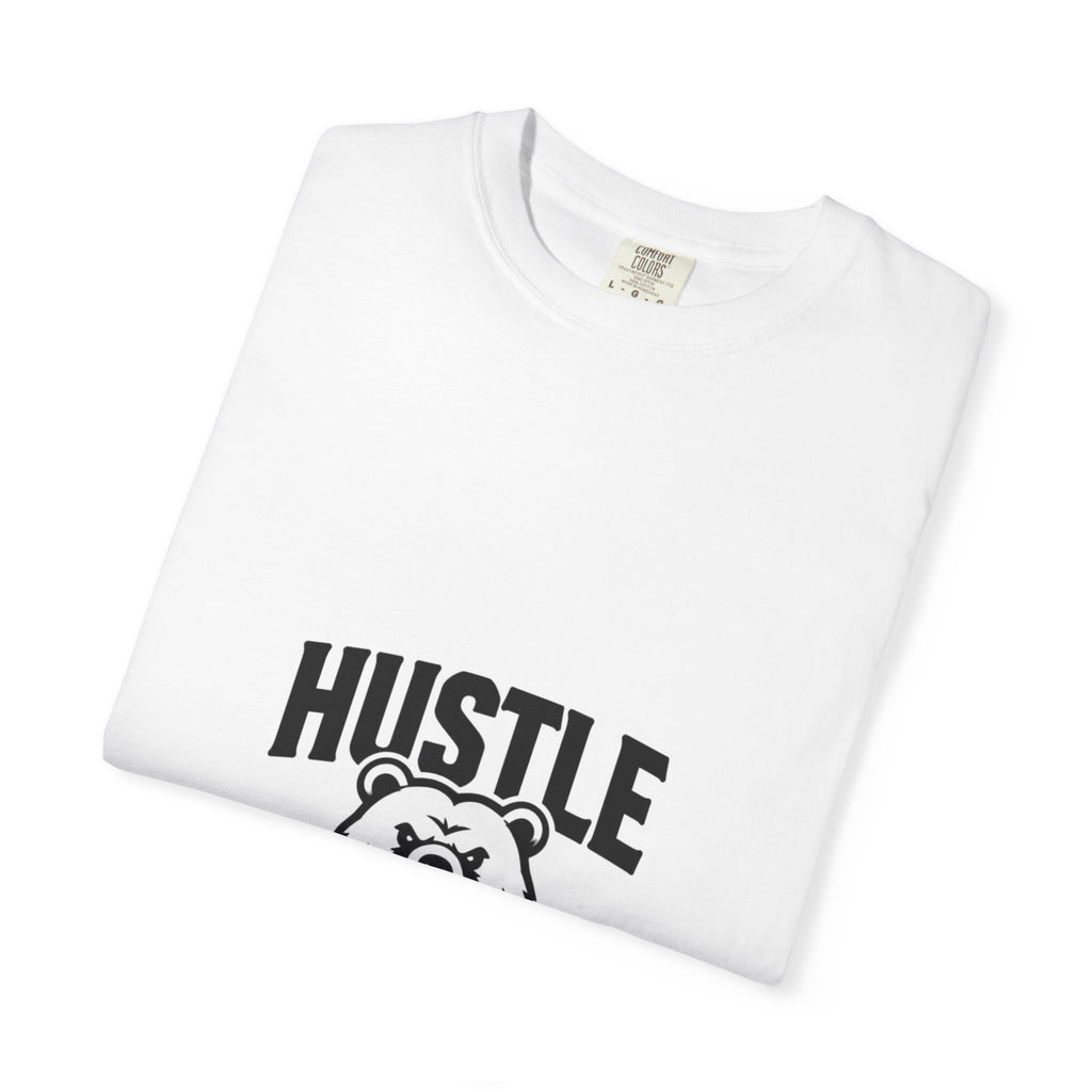 Polera Hustle Duro — Oso Gráfico Motivacional