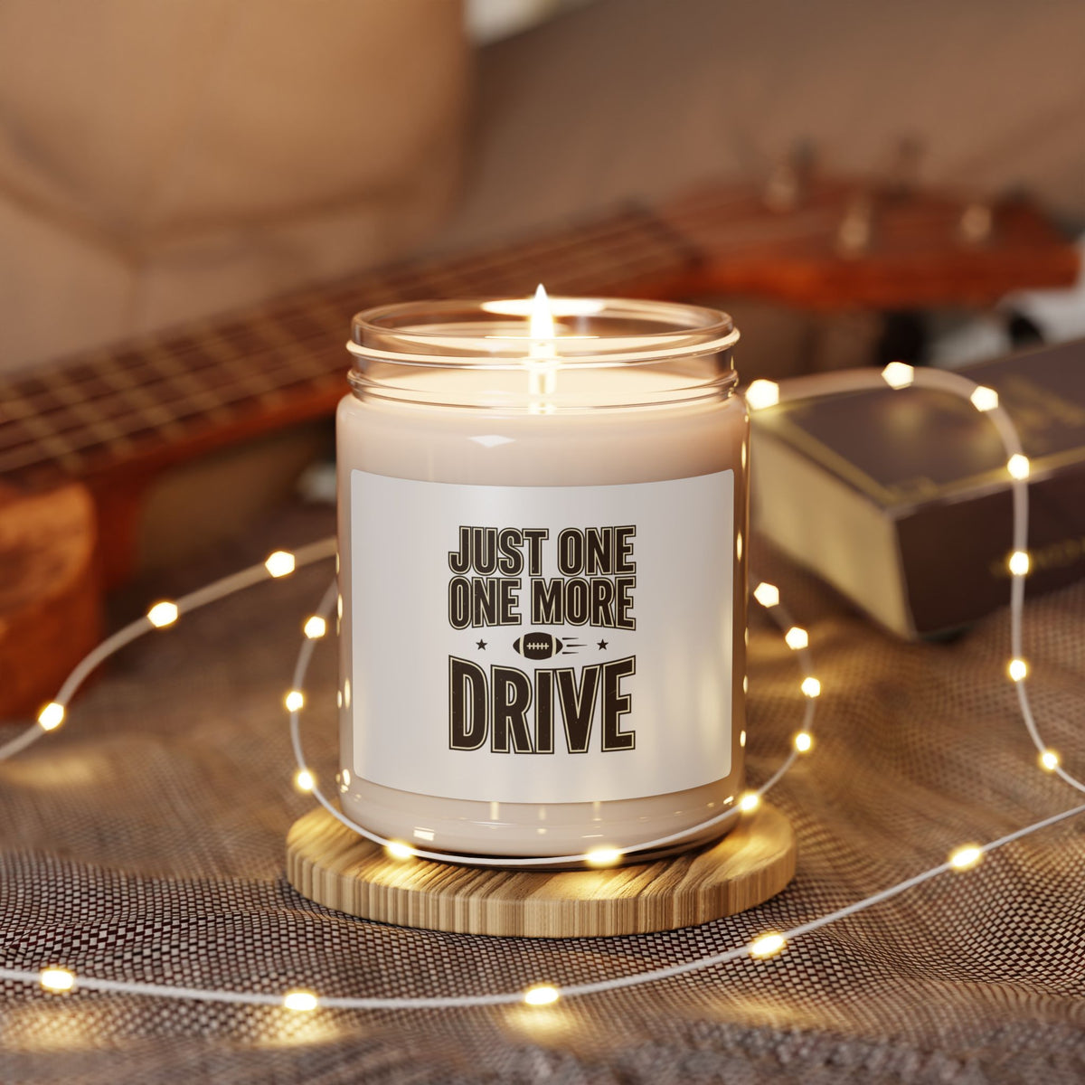 Just One More Drive Candle | Football Season Soy Candle, 9oz