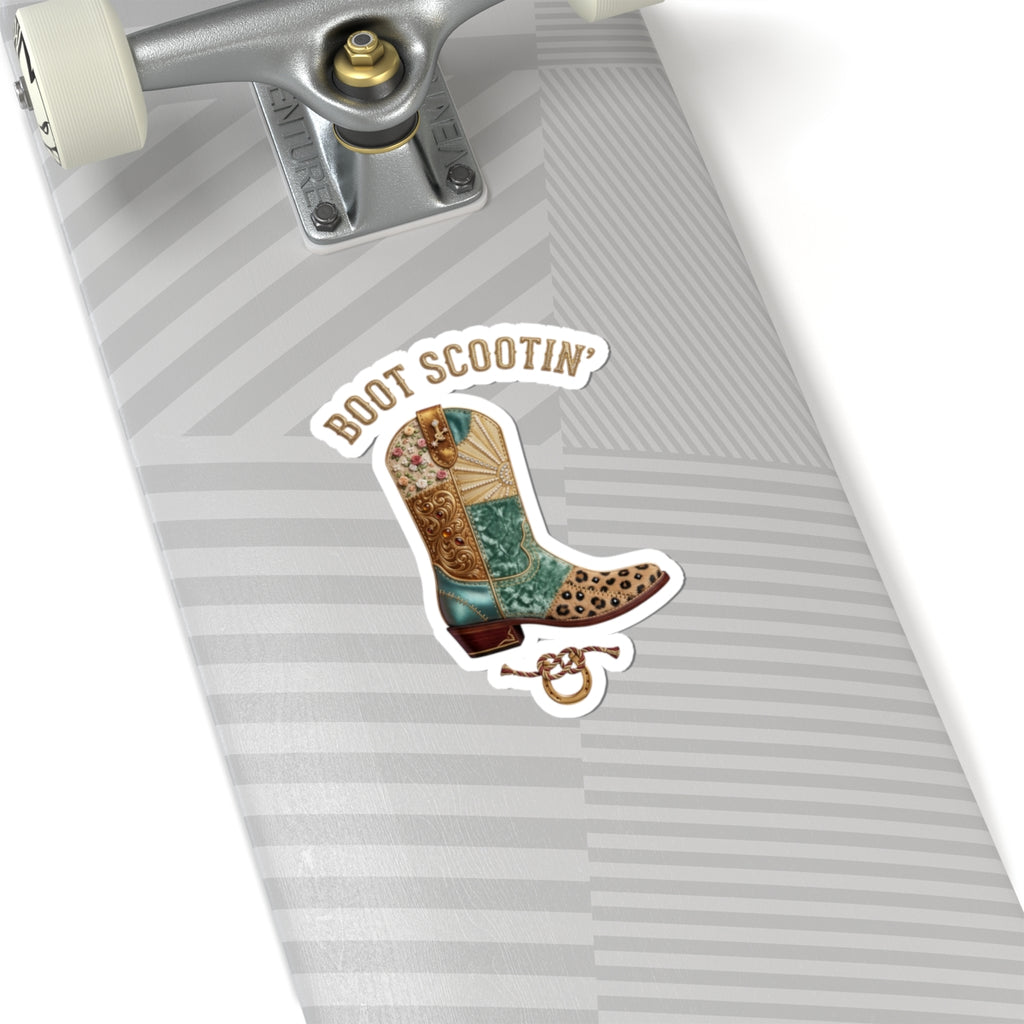 Boot Scootin' Cowboy Boot Sticker | Country Western Sticker