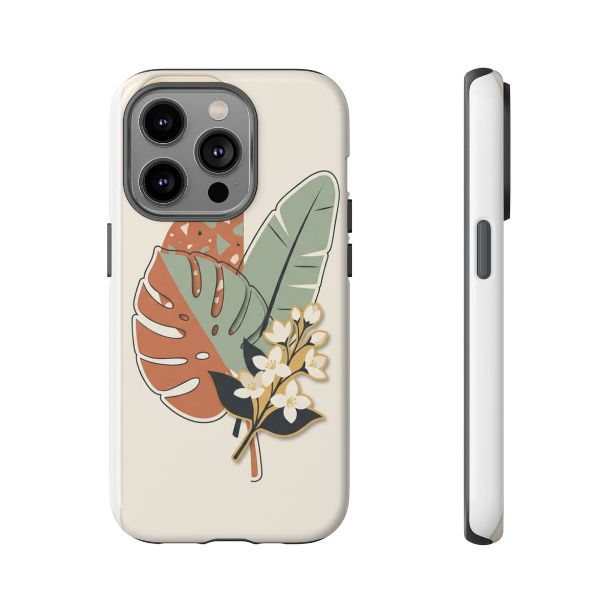 Tropical Leaves Phone Case — Floral Monstera Protective Cover
