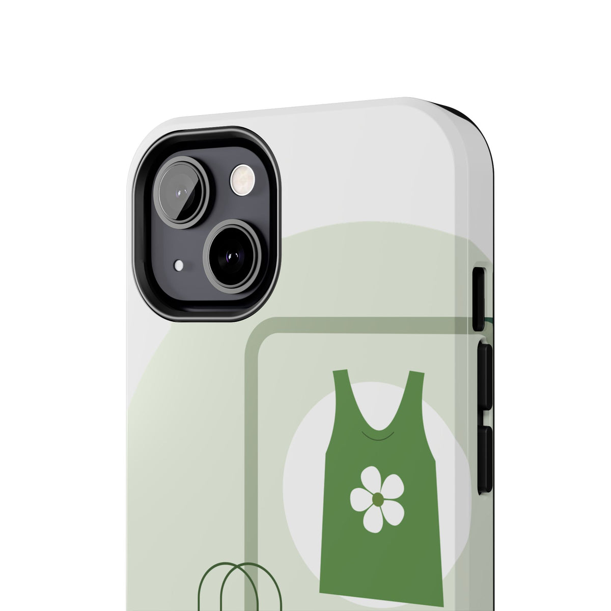 Green Shopping Icons Tough Phone Case — Eco Chic Protective Phone Cover