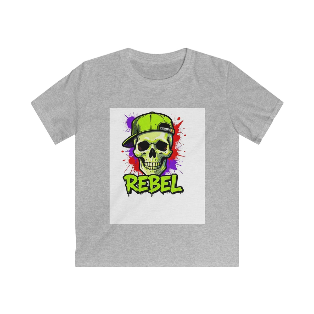 Kids Tee - 'Rebel' Skull Streetwear Graphic