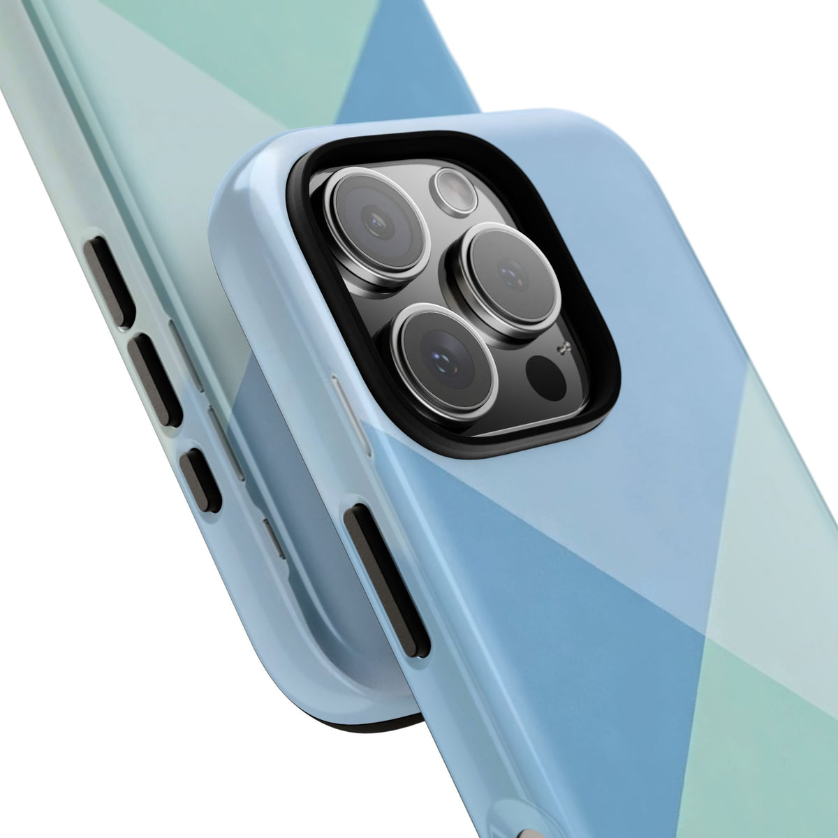 Geometric Mint & Sky Tough Phone Case