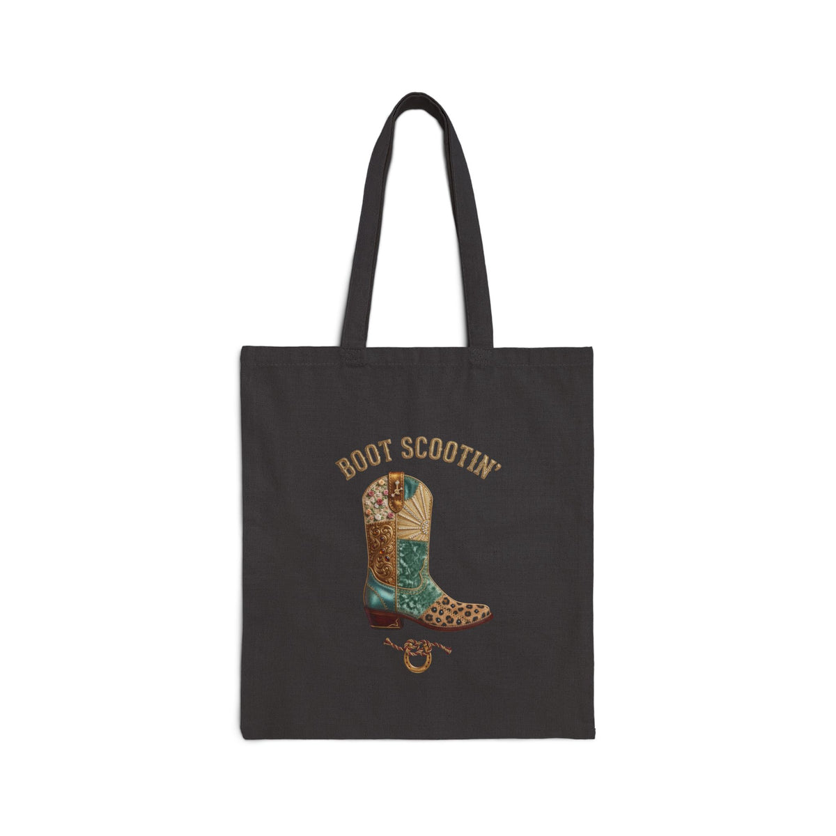 Boot Scootin' Cowboy Boot Tote | Country Western Canvas Tote