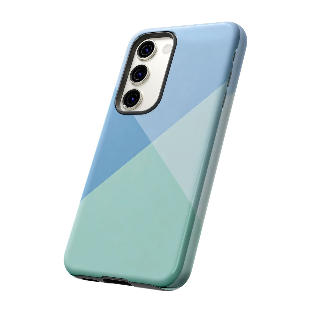 Geometric Mint & Sky Tough Phone Case
