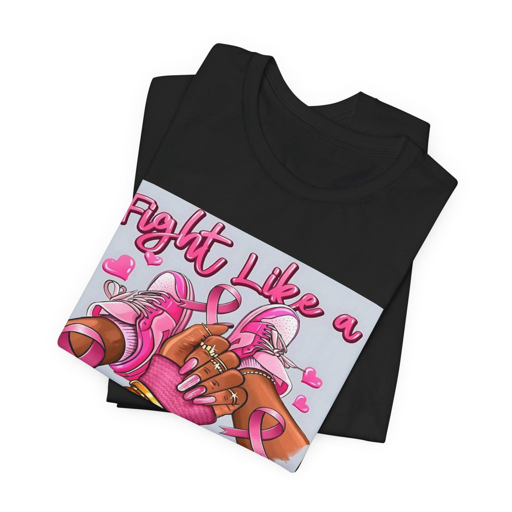 Fight Like a Queen Breast Cancer Awareness T-Shirt