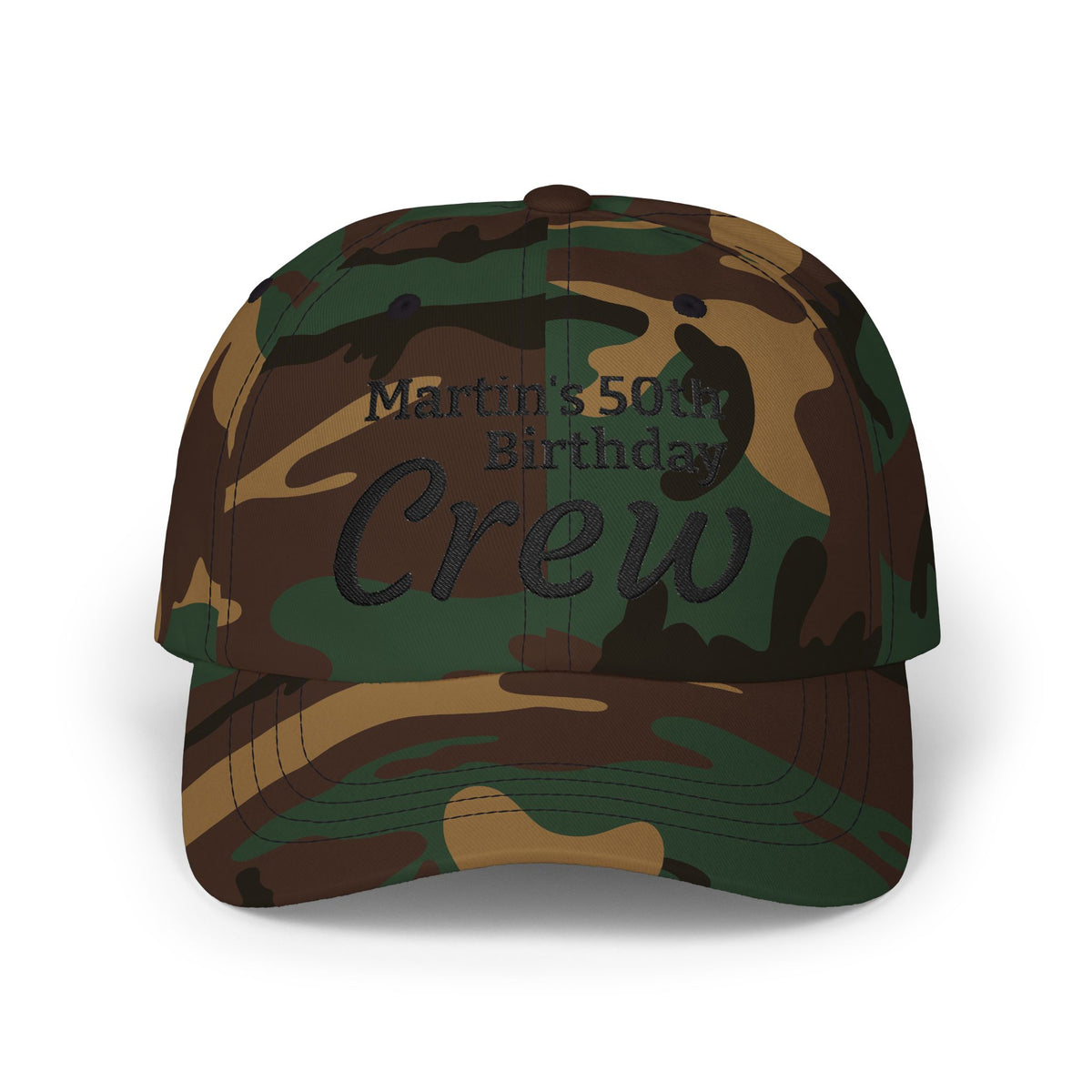 Gorra Dad Cap Crew Cumpleaños 50 — Personalizada Bordada