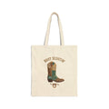 Boot Scootin' Cowboy Boot Tote | Country Western Canvas Tote