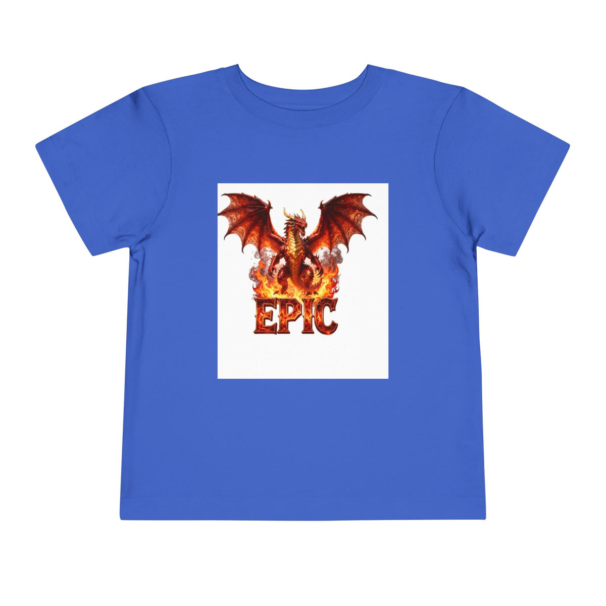 Epic Dragon Toddler Tee — Fiery Dragon Graphic Kids T-Shirt