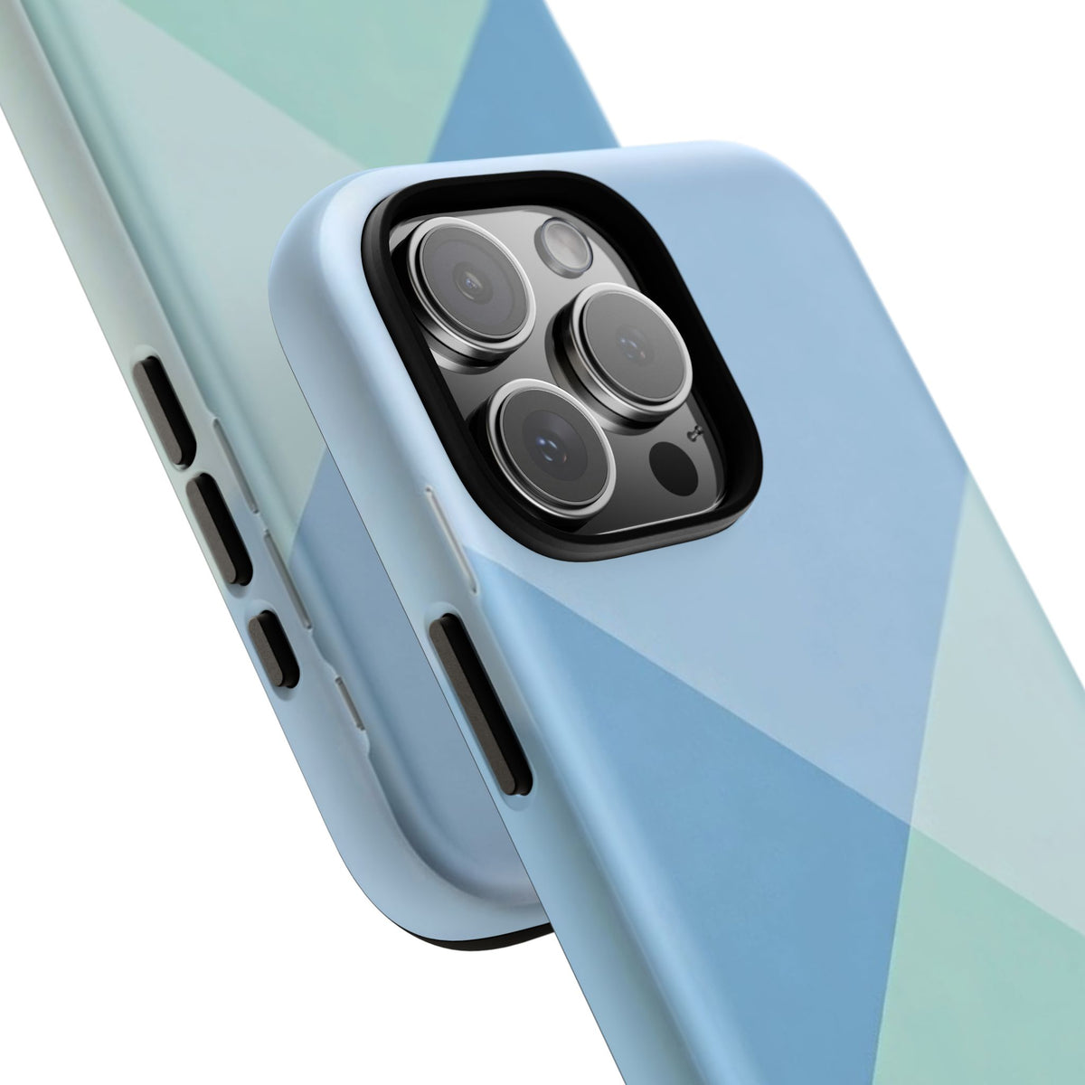 Geometric Mint & Sky Tough Phone Case