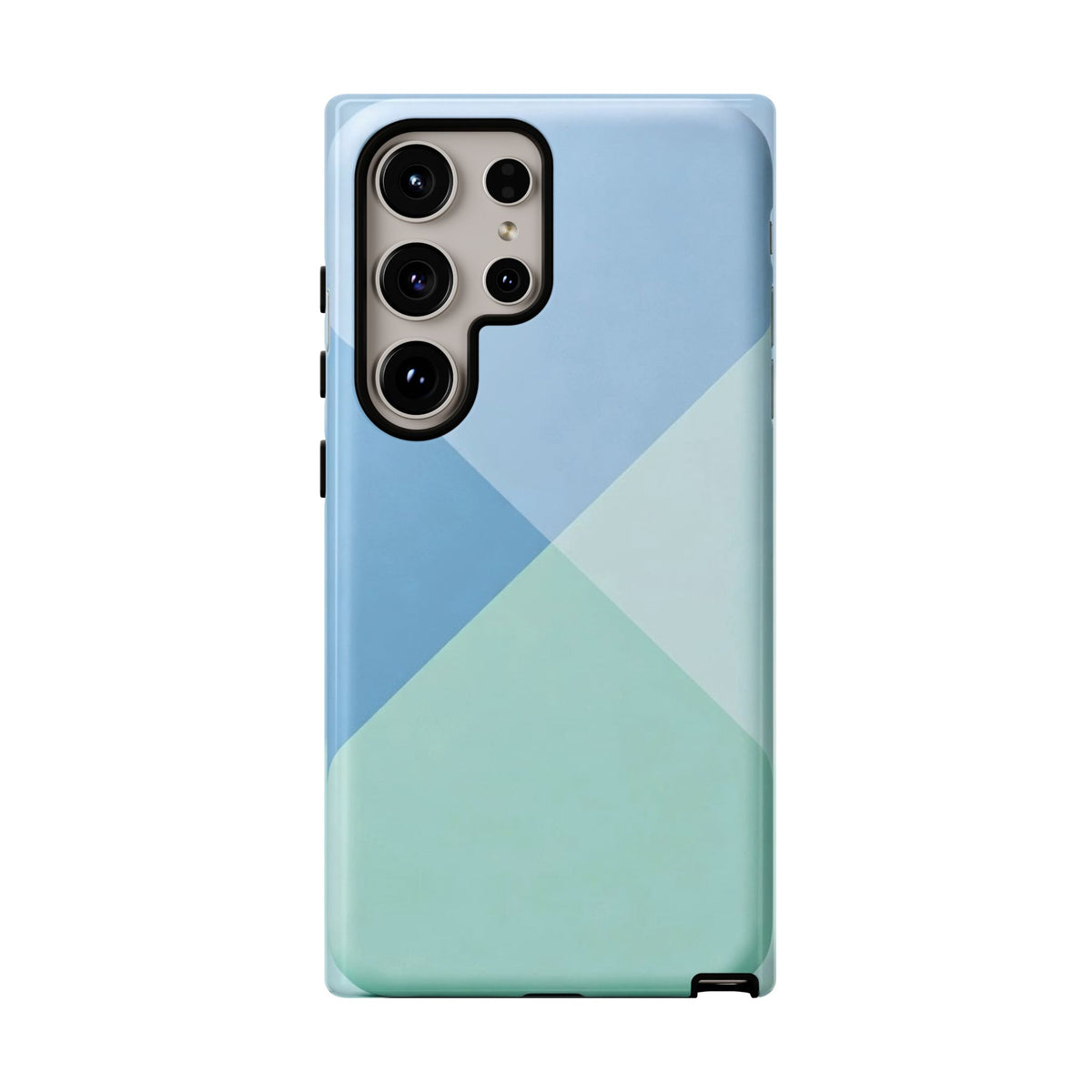 Geometric Mint & Sky Tough Phone Case