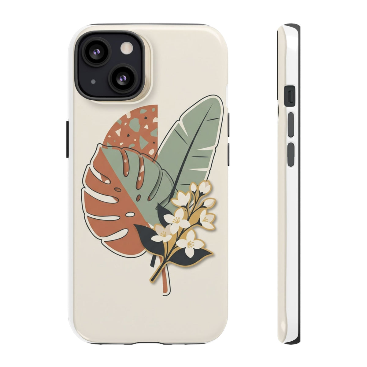 Tropical Leaves Phone Case — Floral Monstera Protective Cover