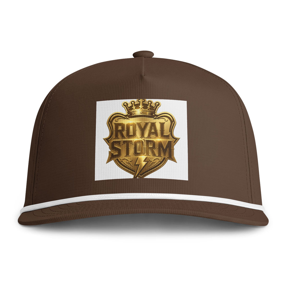 Royal Storm Patch Cap — Vintage Crest Embroidered Rope Trucker Hat