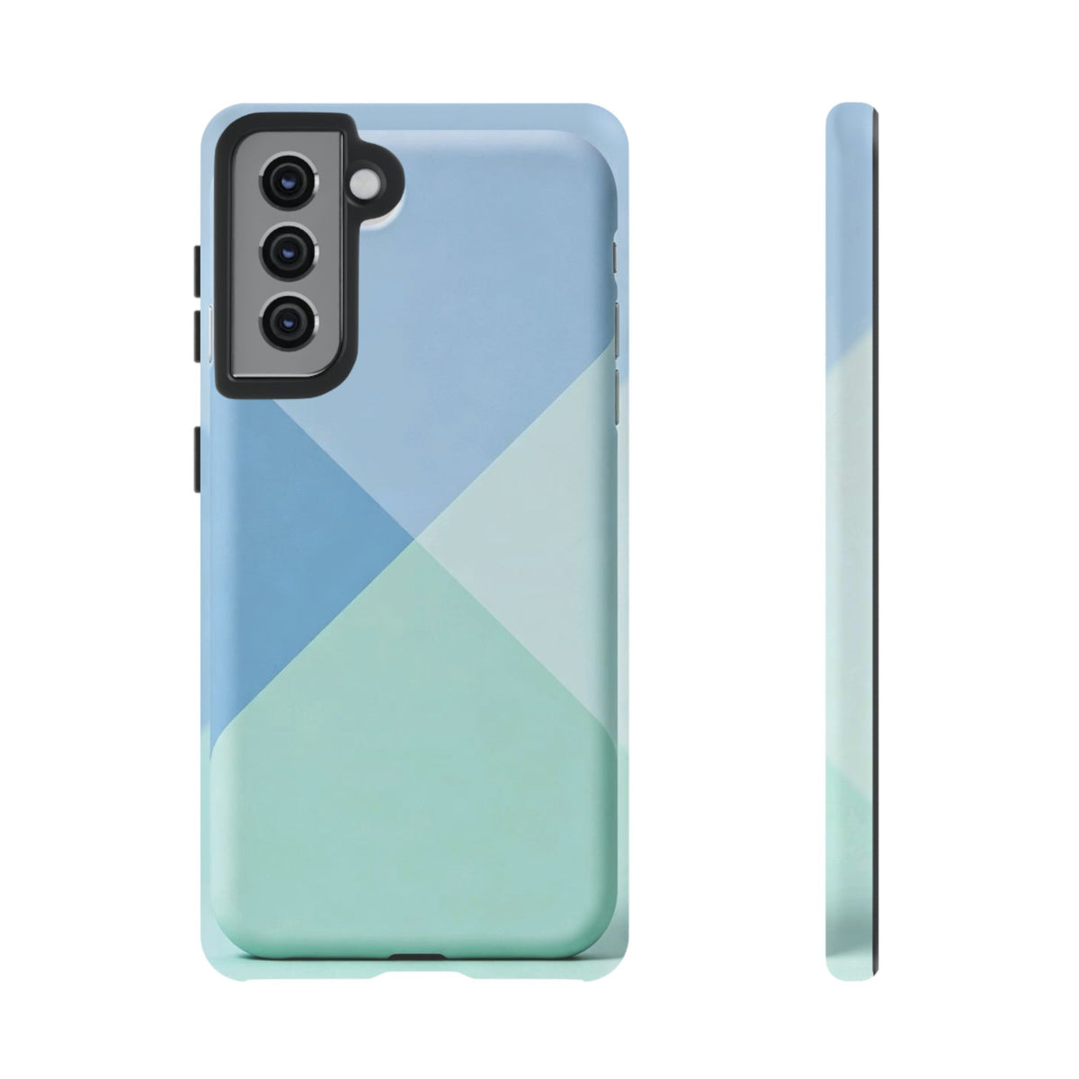 Geometric Mint & Sky Tough Phone Case
