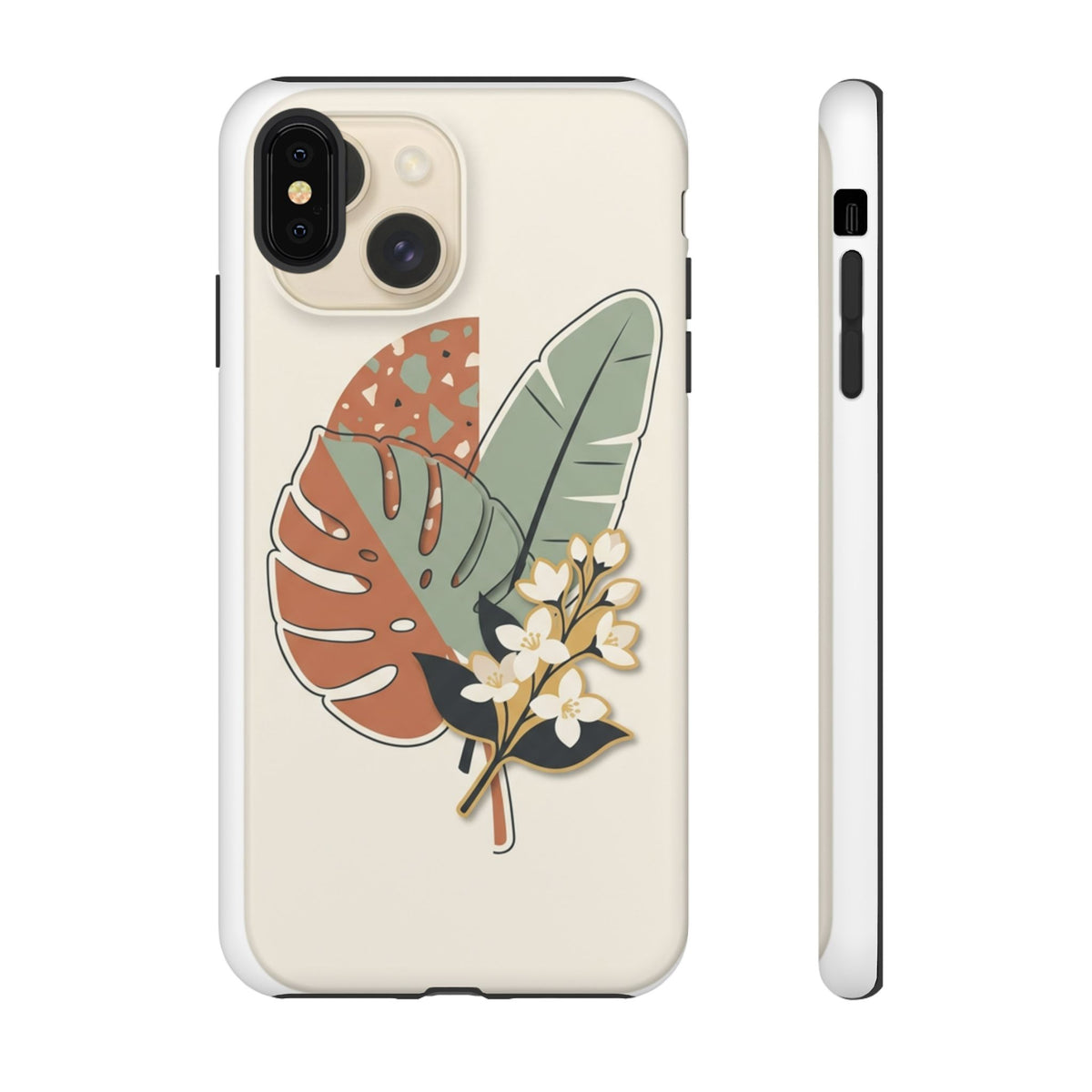Tropical Leaves Phone Case — Floral Monstera Protective Cover
