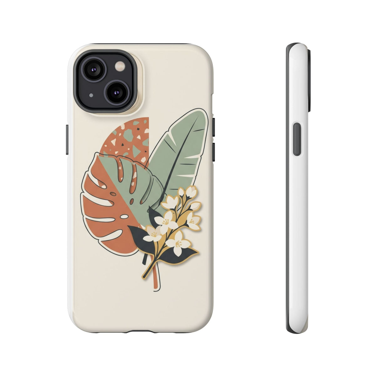 Tropical Leaves Phone Case — Floral Monstera Protective Cover