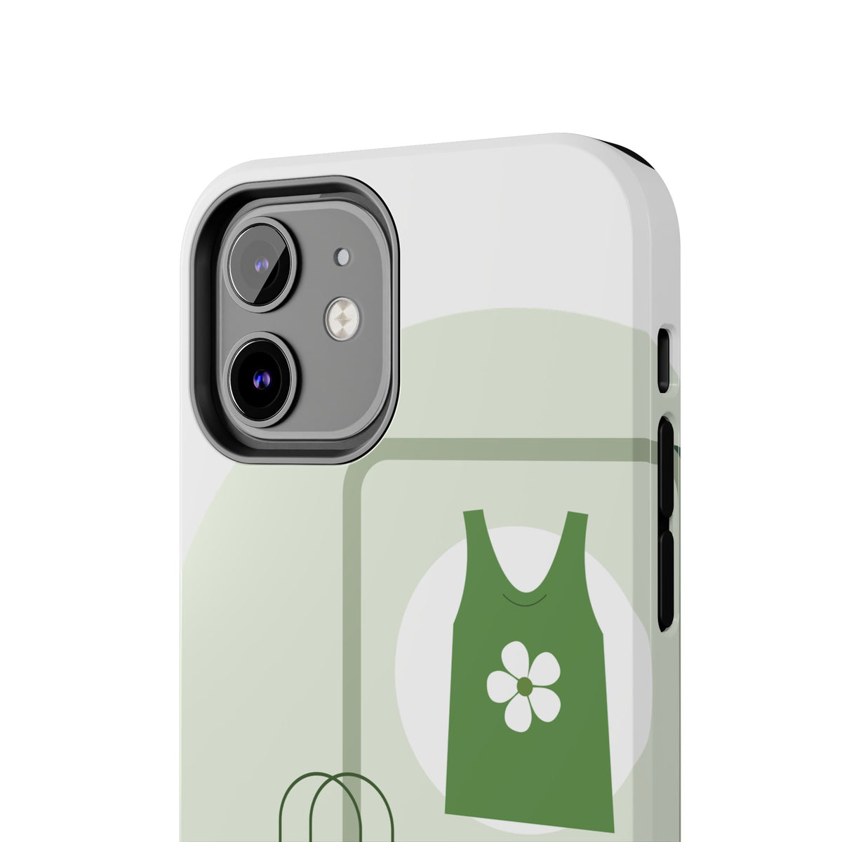 Green Shopping Icons Tough Phone Case — Eco Chic Protective Phone Cover