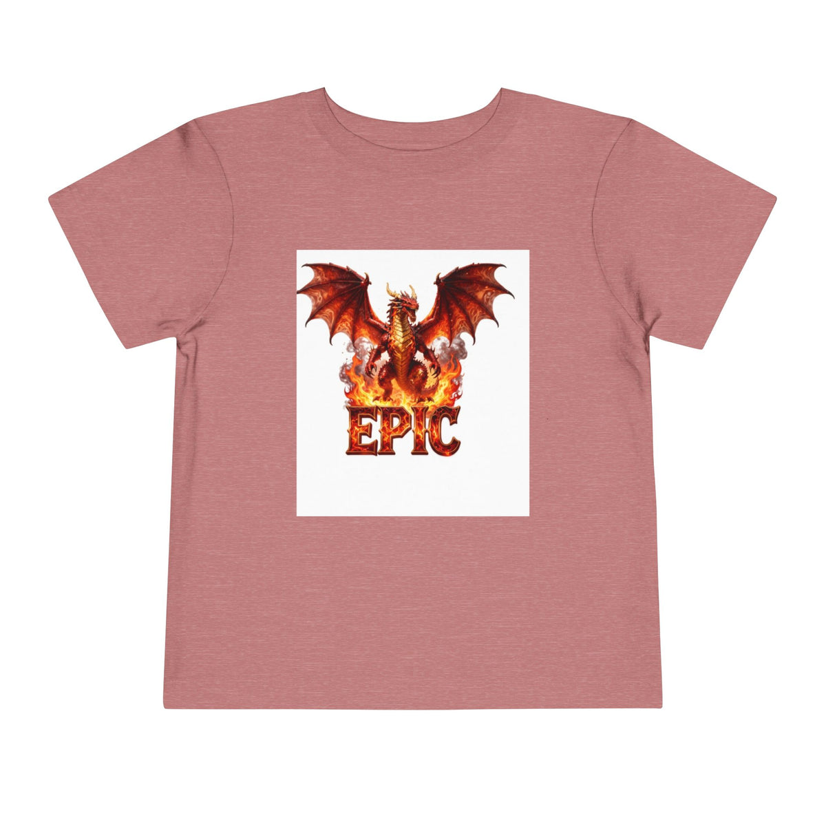 Epic Dragon Toddler Tee — Fiery Dragon Graphic Kids T-Shirt