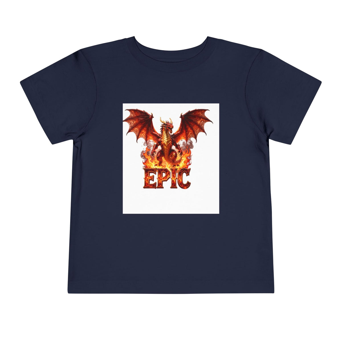Epic Dragon Toddler Tee — Fiery Dragon Graphic Kids T-Shirt