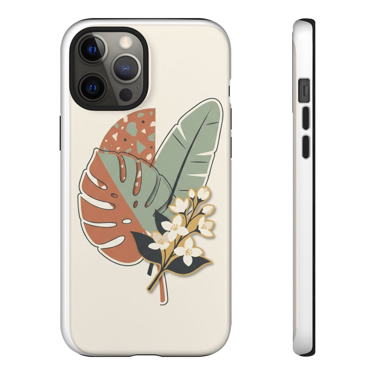 Tropical Leaves Phone Case — Floral Monstera Protective Cover