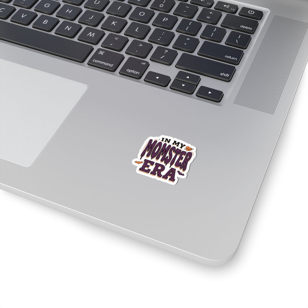 Momster Era Kiss-Cut Sticker | Halloween mom, purple orange bats