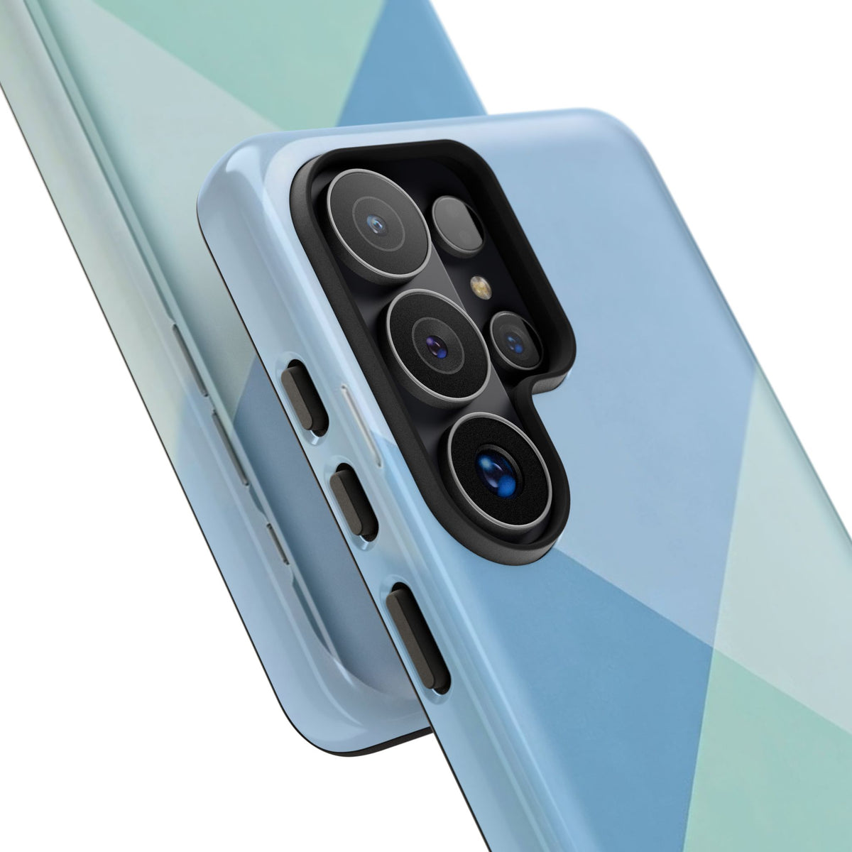 Geometric Mint & Sky Tough Phone Case
