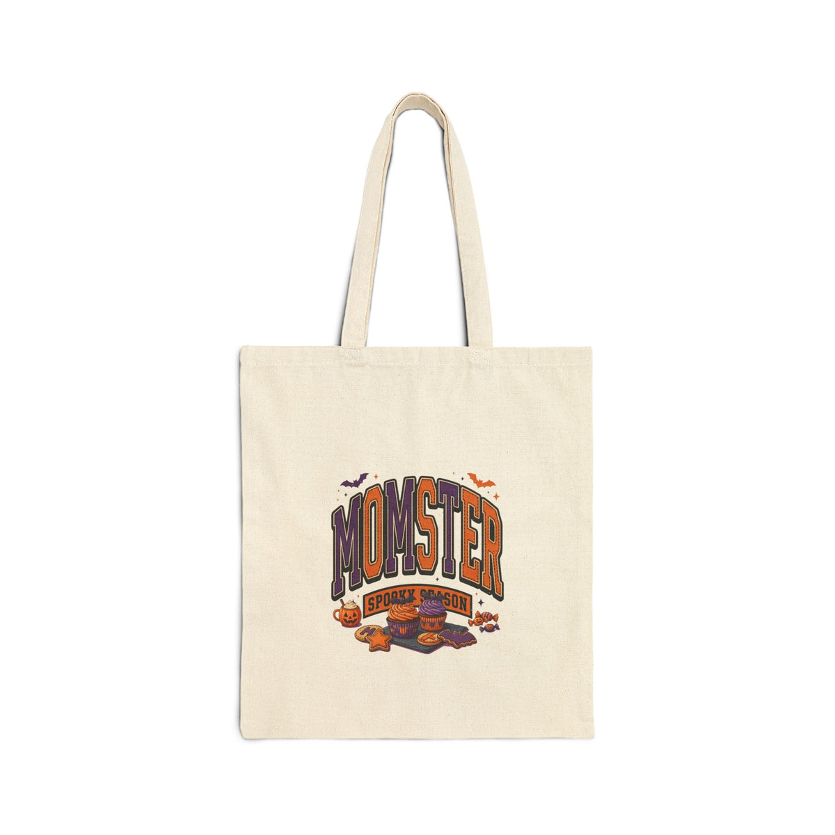 Momster Halloween Mom tote | Halloween tote, spooky purple orange design