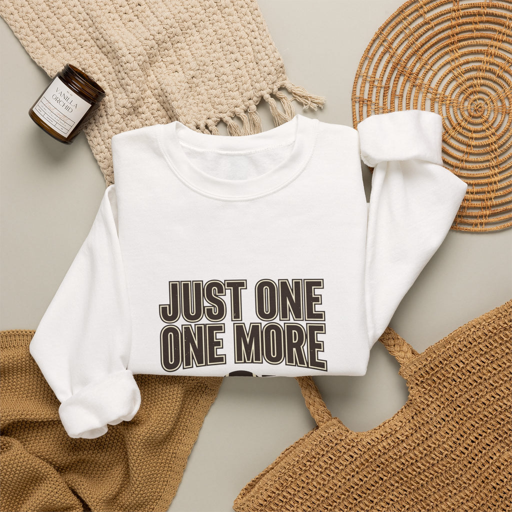 Just One More Drive Sweatshirt | Football Season, Tailgate Crewneck