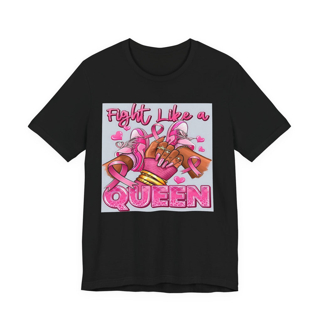 Fight Like a Queen Breast Cancer Awareness T-Shirt