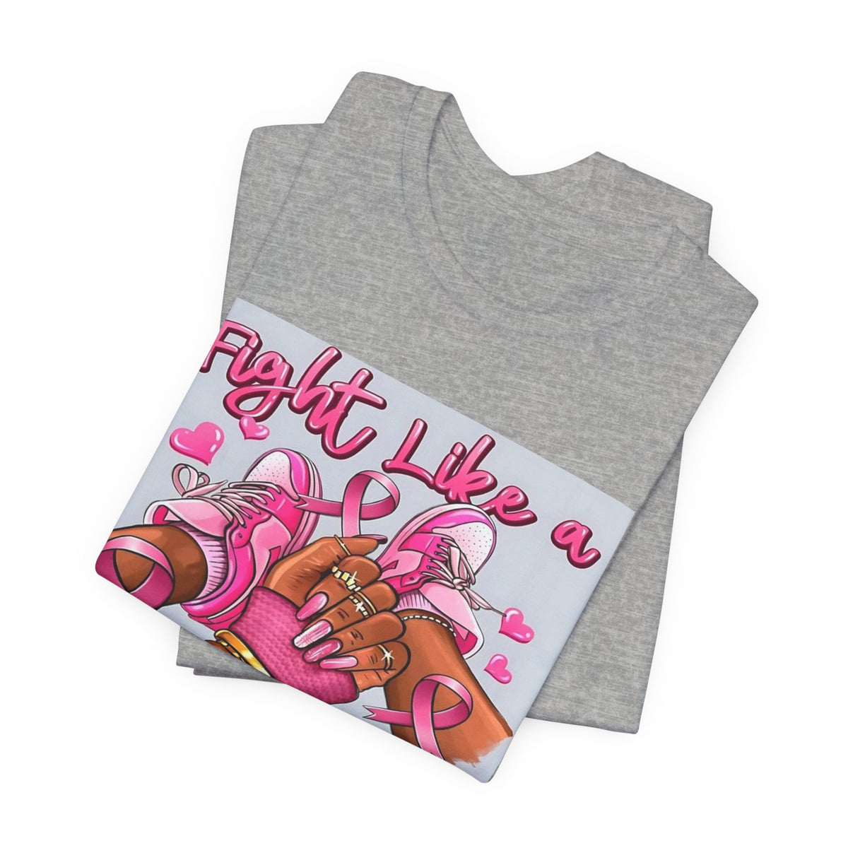 Fight Like a Queen Breast Cancer Awareness T-Shirt