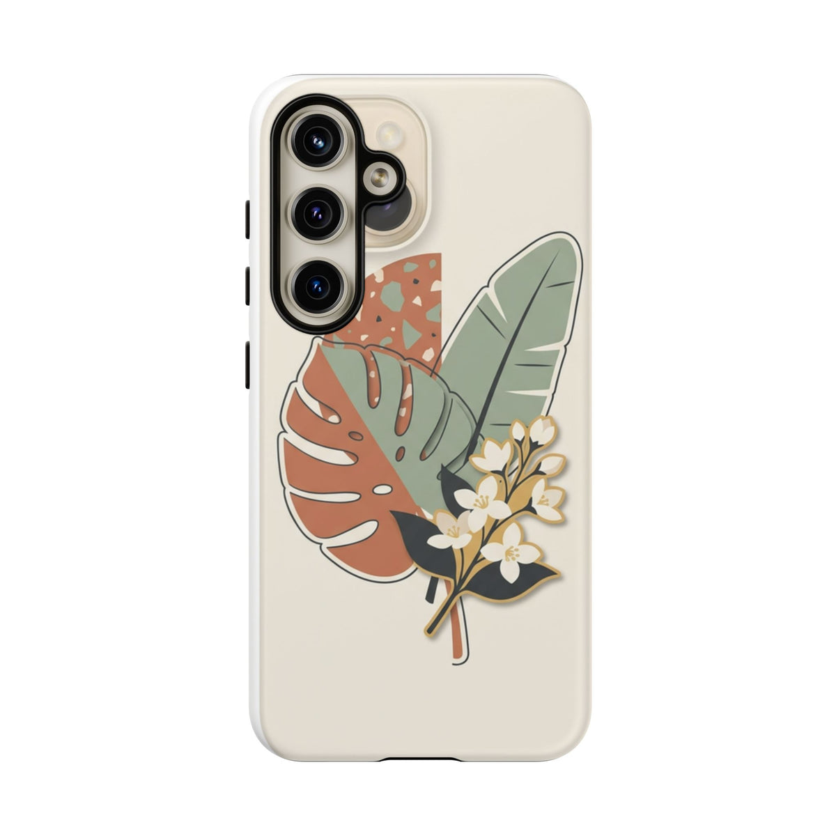 Tropical Leaves Phone Case — Floral Monstera Protective Cover