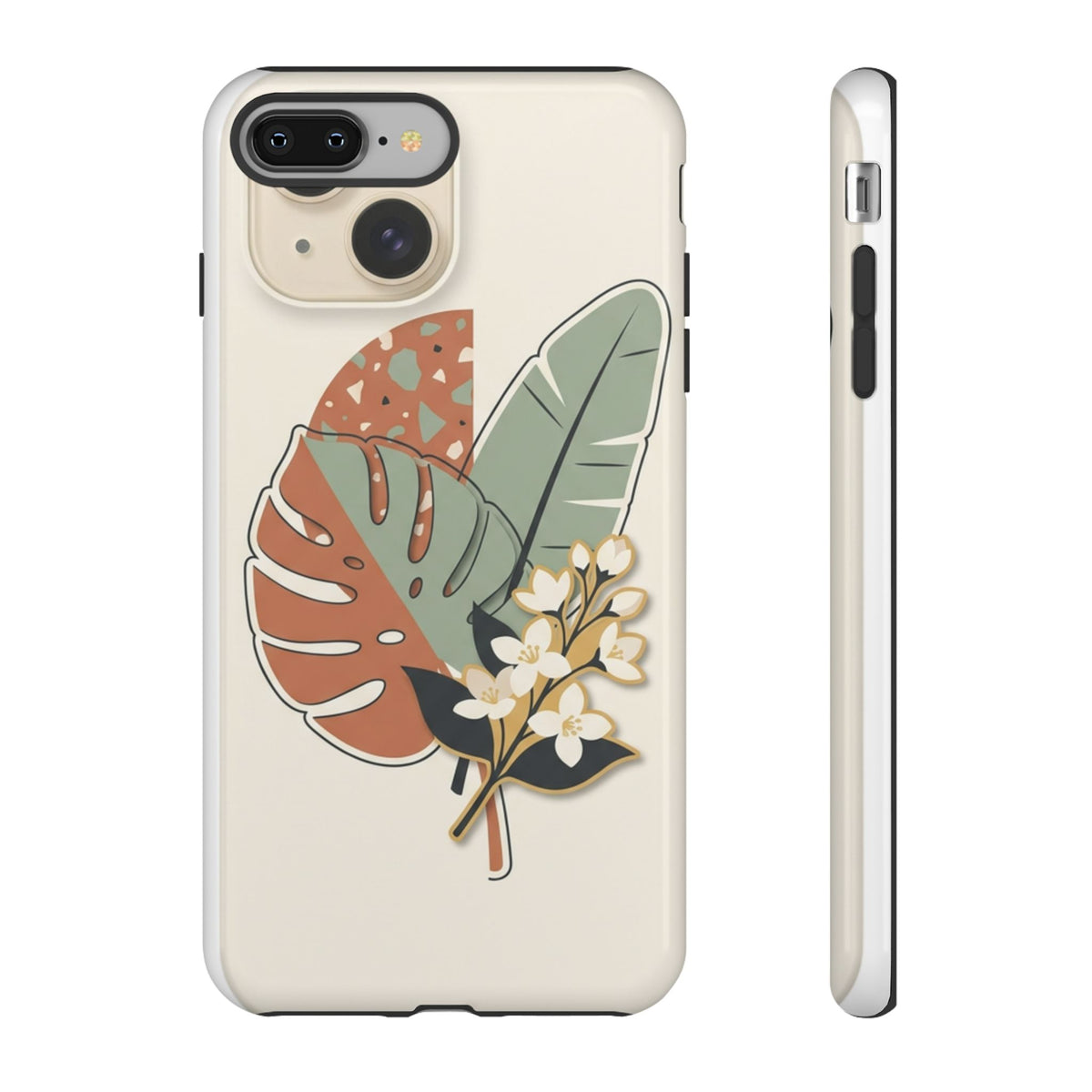 Tropical Leaves Phone Case — Floral Monstera Protective Cover