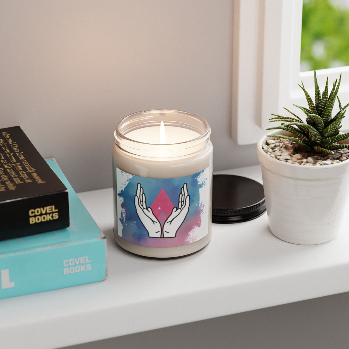 Soy Candle — Healing Hands Aromatherapy Candle (9oz)