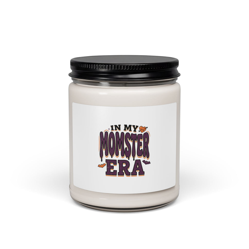 Momster Era Halloween Candle | Scented Soy, Purple Orange Spooky Label