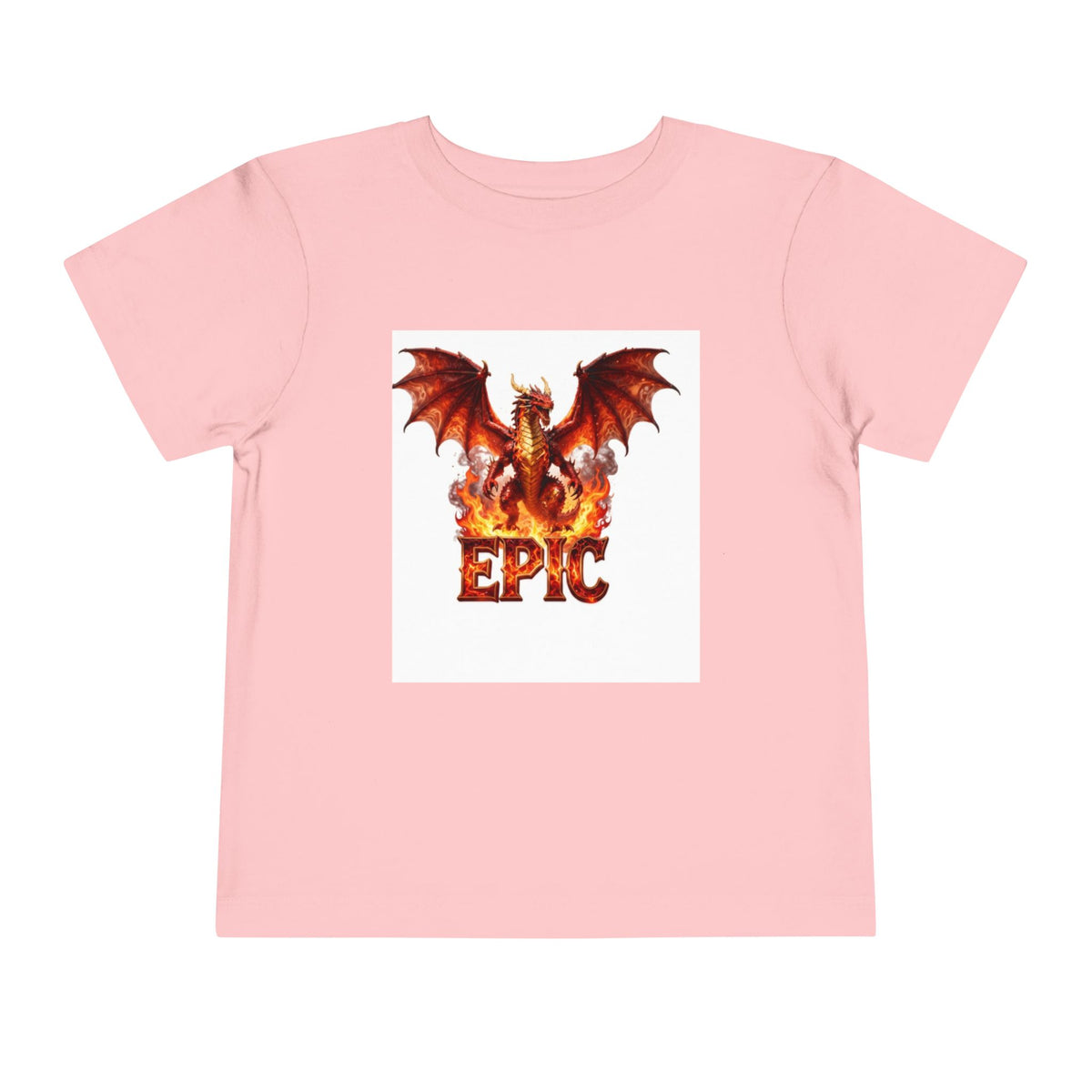 Epic Dragon Toddler Tee — Fiery Dragon Graphic Kids T-Shirt