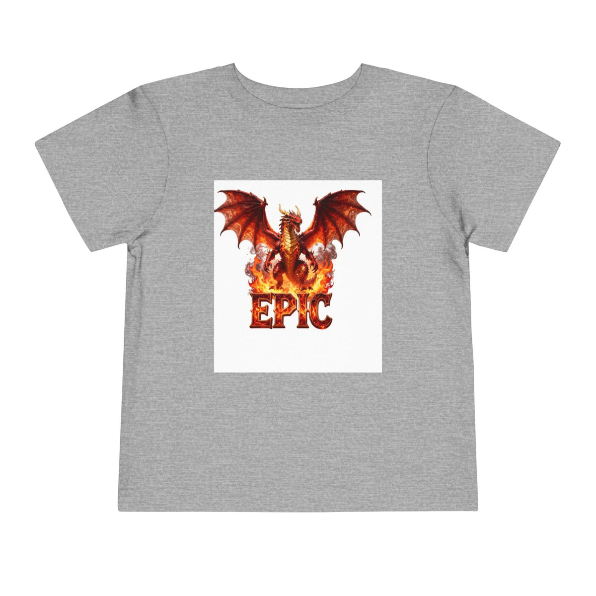 Epic Dragon Toddler Tee — Fiery Dragon Graphic Kids T-Shirt