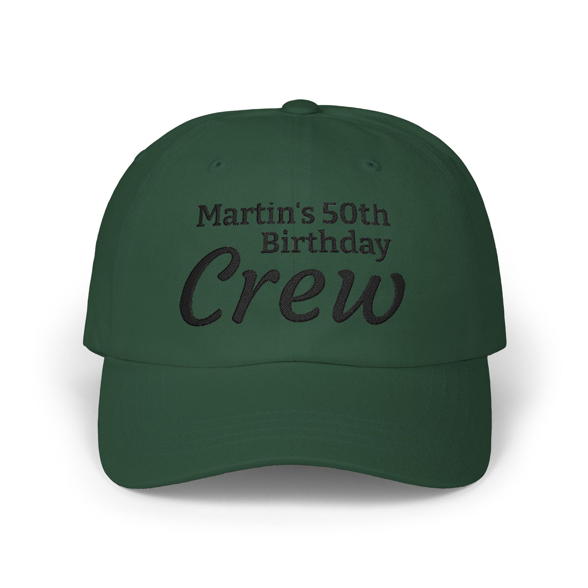 Gorra Dad Cap Crew Cumpleaños 50 — Personalizada Bordada