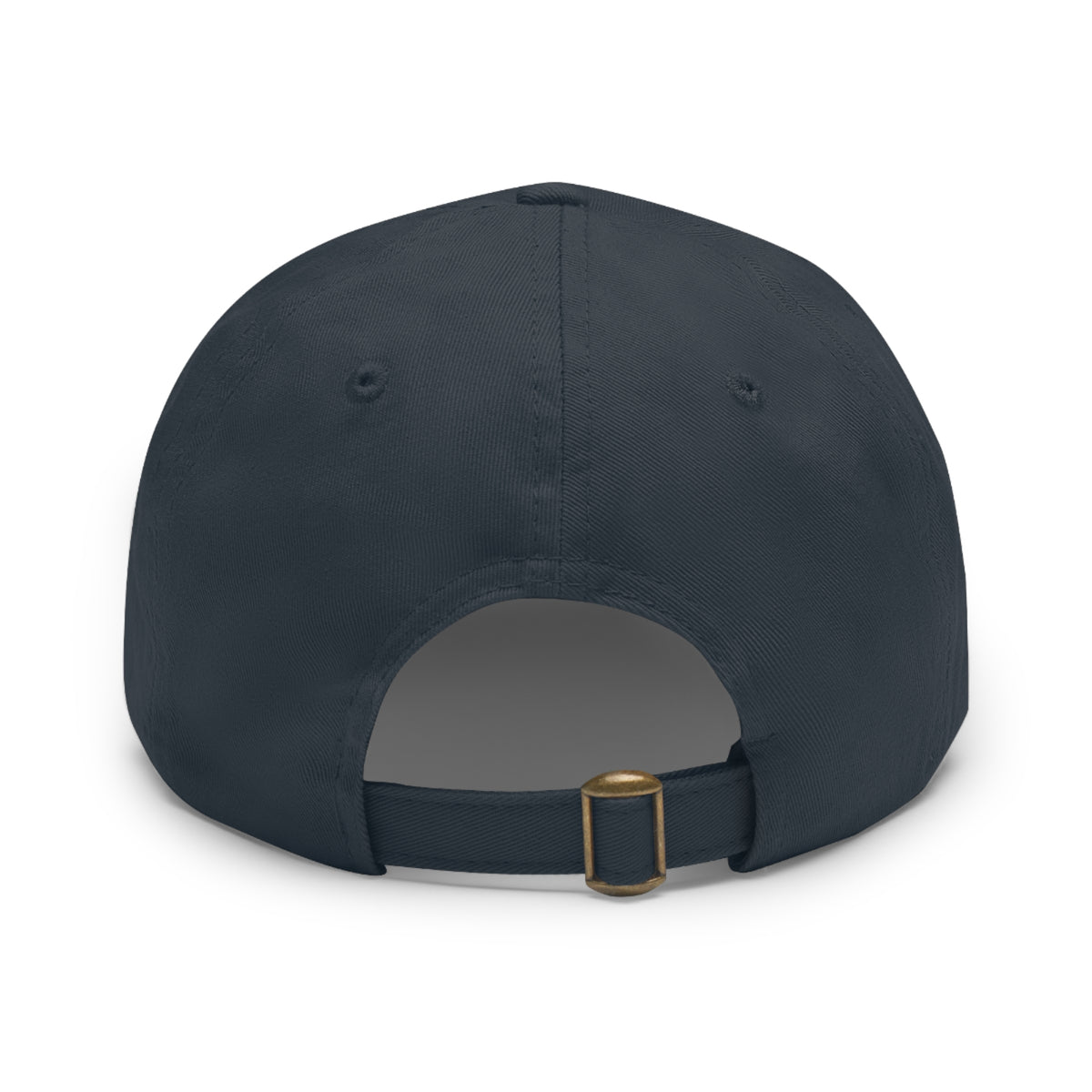 Leather Patch Dad Hat — ‘Dark Eagle’ Vintage Emblem Cap