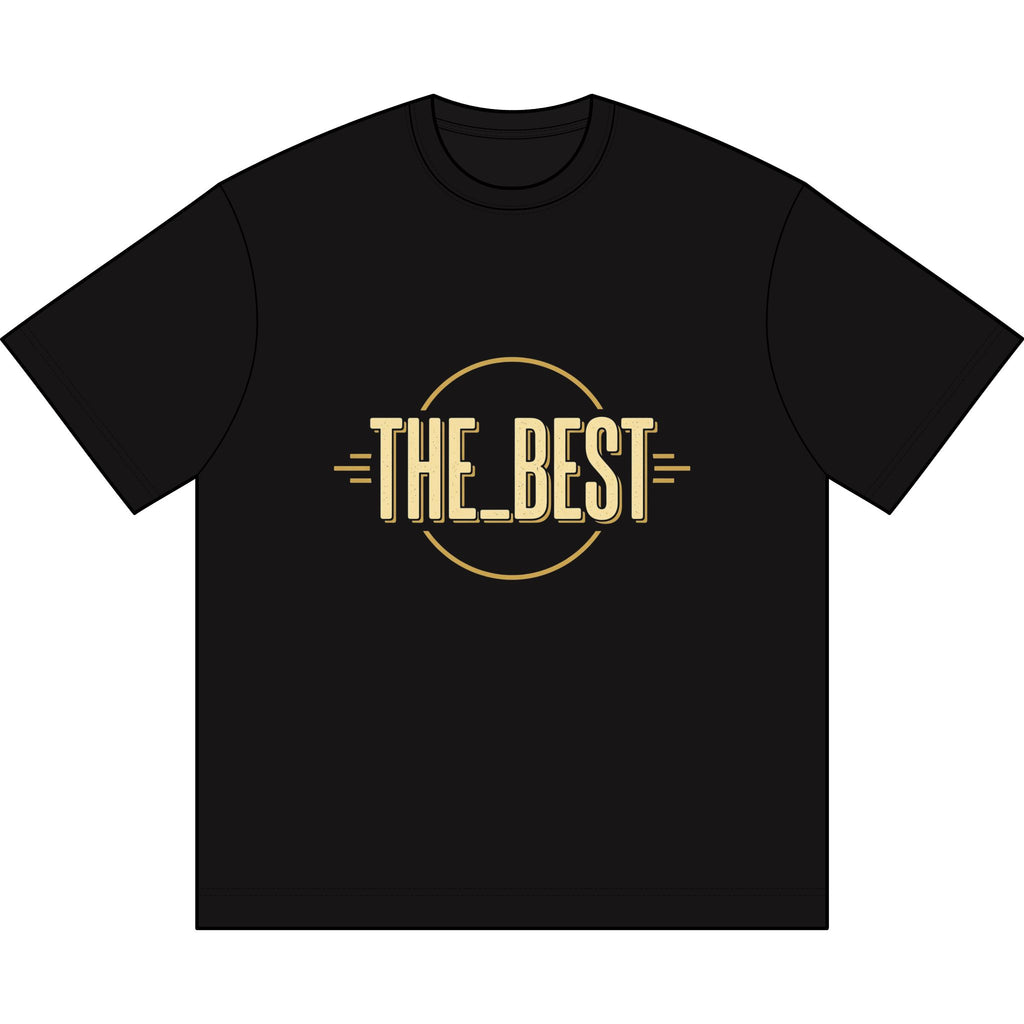 Polera Caja Hombre “El Mejor” — Logo Retro Dorado